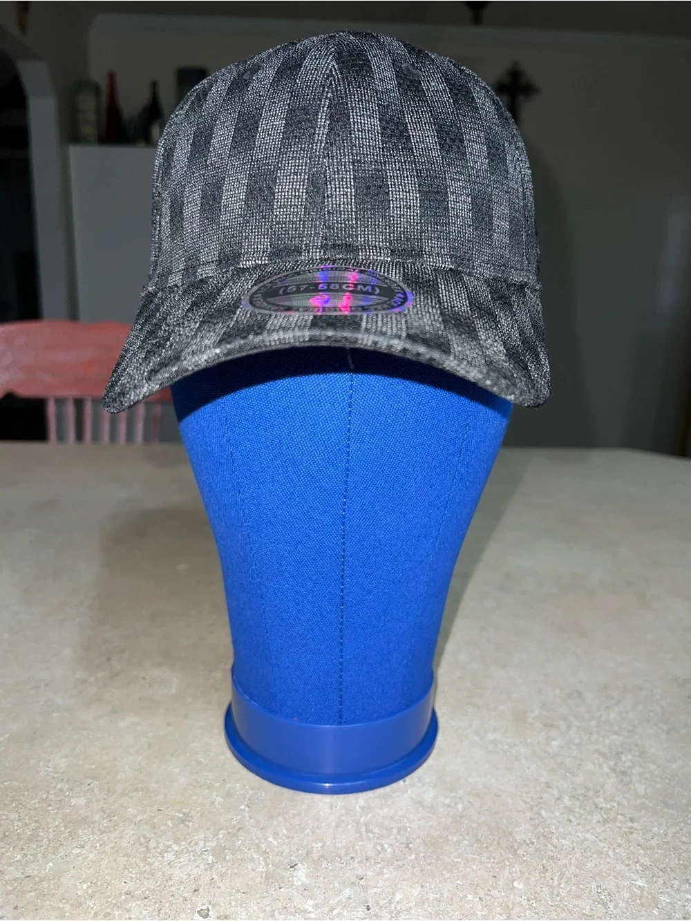 Unk Gray Plaid Baseball Cap